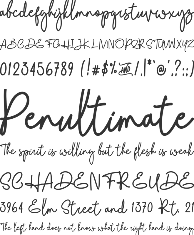 Arrafah font preview