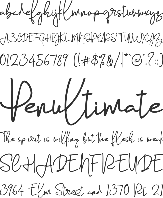 Farrina font preview
