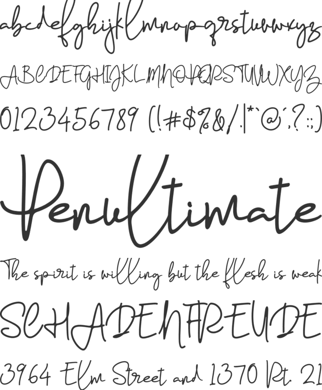 Farrina font preview