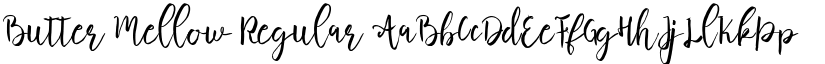 Butter Mellow Regular font