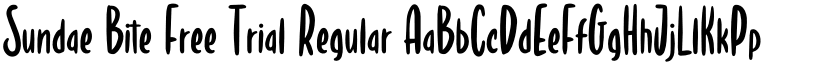 Sundae Bite Free Trial Regular font