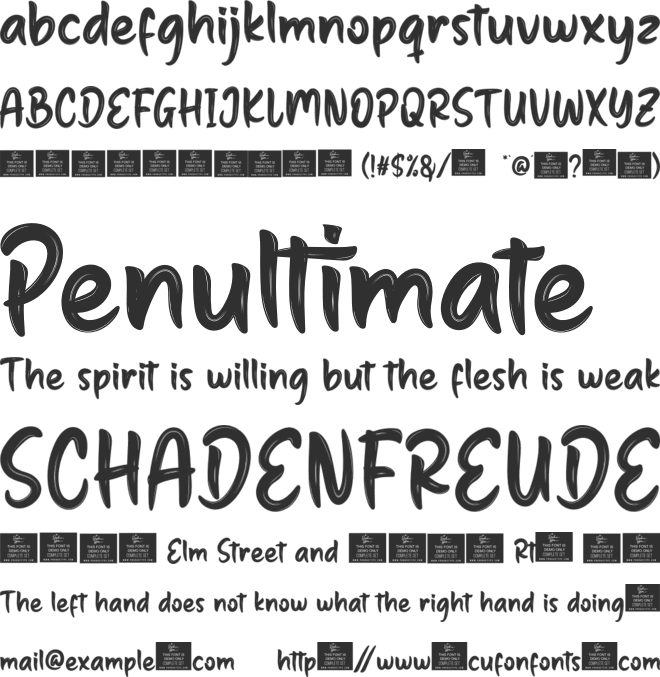 Gesticpersonal font preview