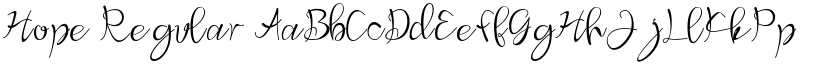 Hope Regular font