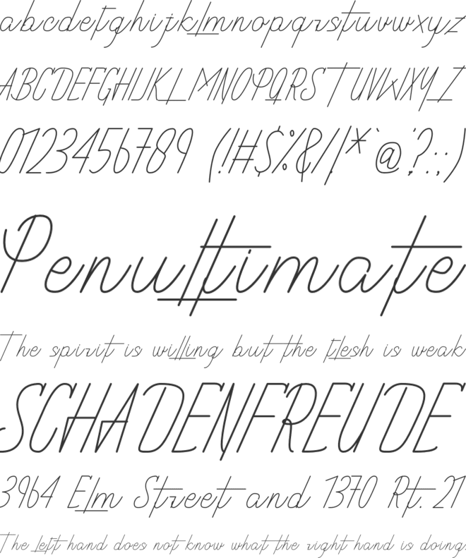 Ruottey font preview