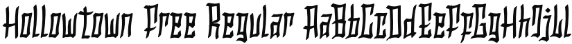 Hollowtown Free font download