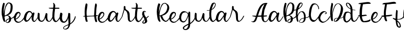 Beauty Hearts Regular font