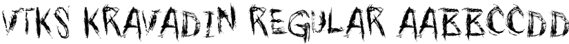 vtks kravadin Regular font