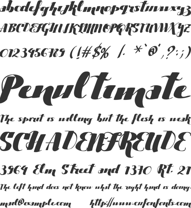 Vtks Alegria font preview