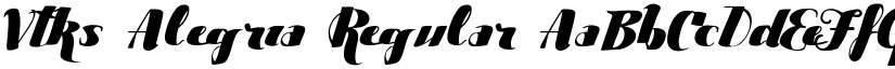 Vtks Alegria Regular font