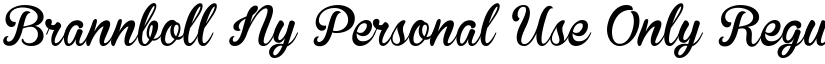 Brannboll Ny Personal Use Only Regular font