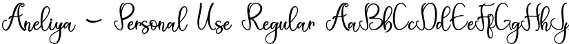 Aneliya - Personal Use Regular font