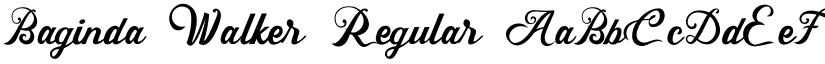 Baginda Walker Regular font