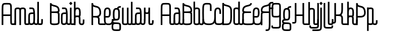 Amal Baik Regular font
