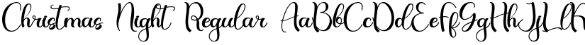 Christmas Night Regular font