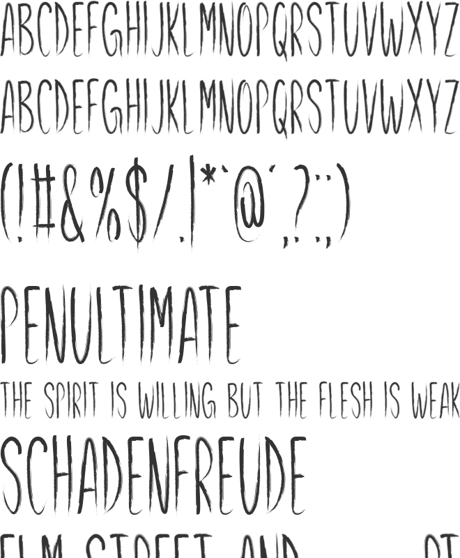 Generous Monarch font preview