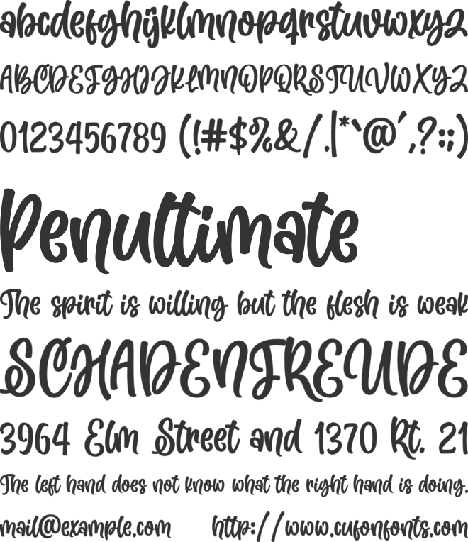 Martina font preview
