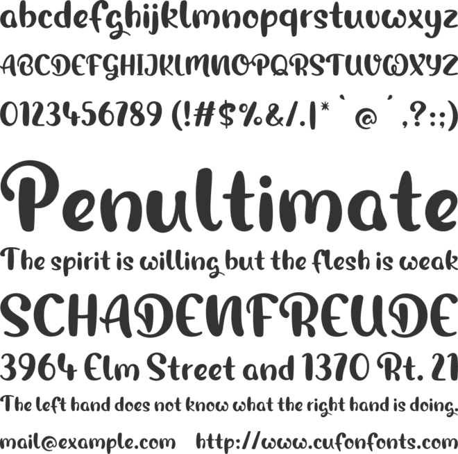 Magic Owl font preview