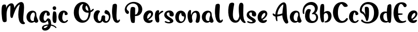 Magic Owl Personal Use font