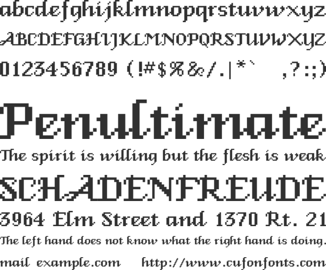 Venice Classic font preview