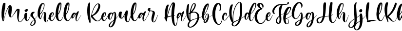 Mishella Regular font
