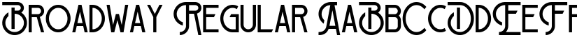 Broadway Regular font