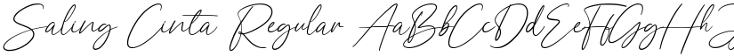 Saling Cinta Regular font