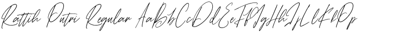 Rattih Putri Regular font