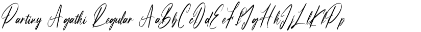 Partiny Agathi font download