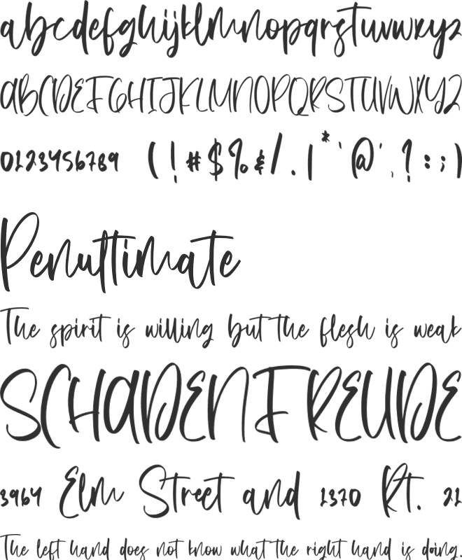 Dutalisa Joily font preview