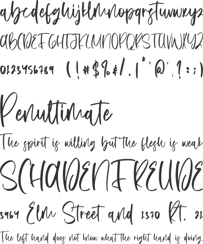 Dutalisa Joily font preview