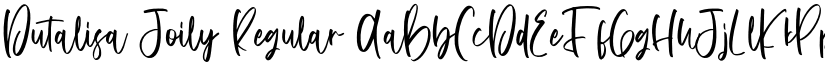 Dutalisa Joily Regular font