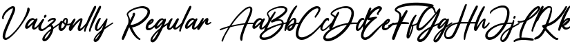 Vaizonlly Regular font