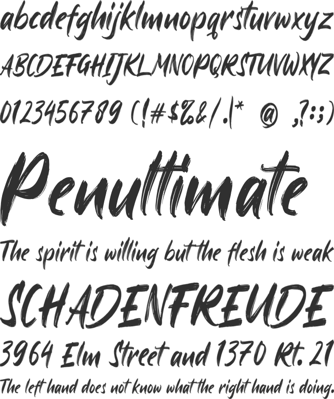 Ayus font preview