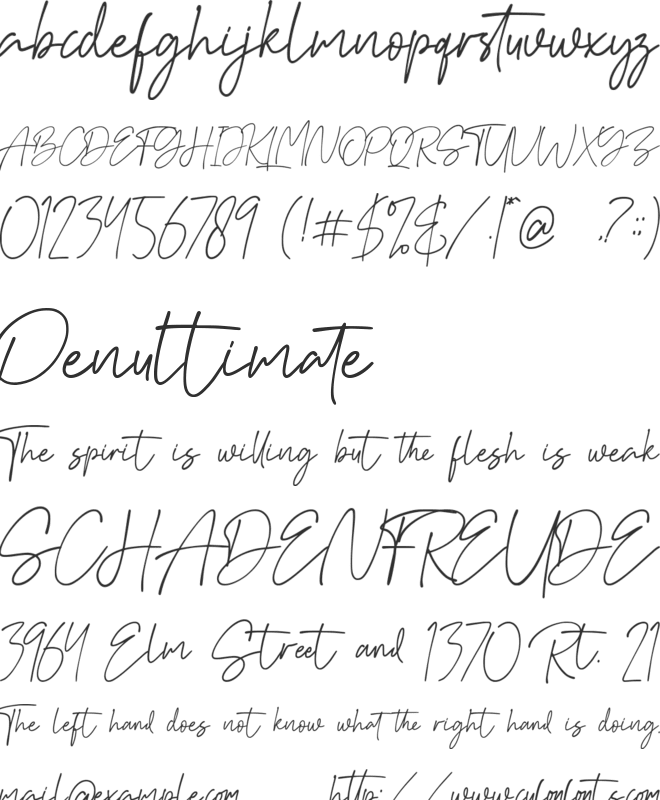 Aguset font preview