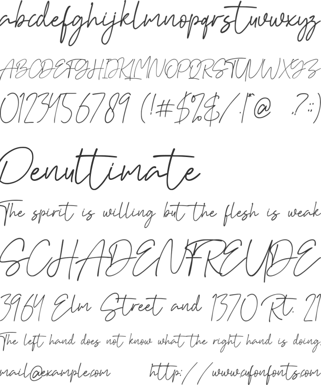 Aguset font preview
