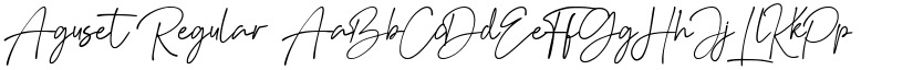 Aguset Regular font
