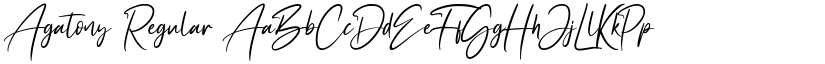 Agatony Regular font