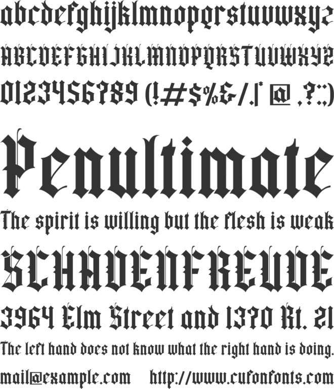 Yugitoy font preview