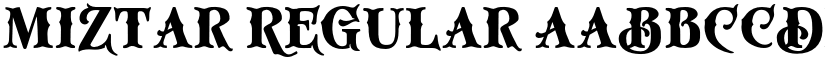 Miztar Regular font