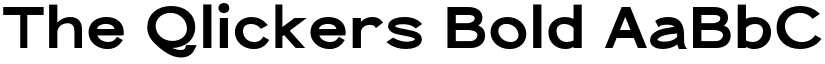 The Qlickers Bold font