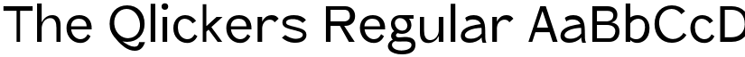 The Qlickers Regular font