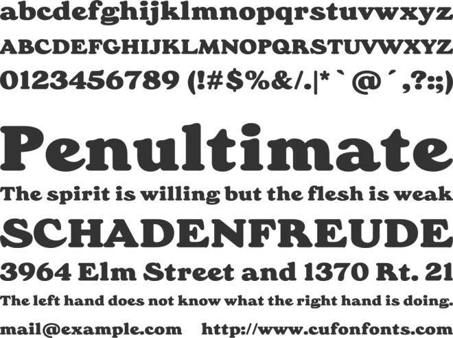 Tenar Black font preview