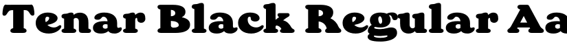 Tenar Black Regular font