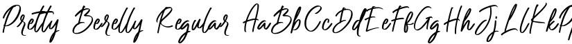 Pretty Berelly Regular font