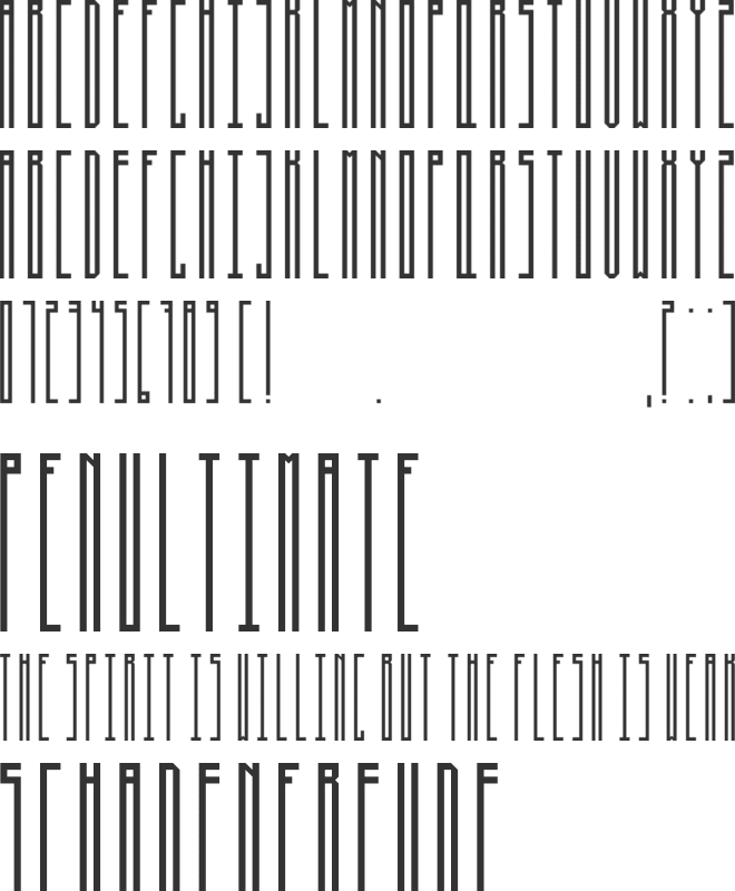 Black Space font preview