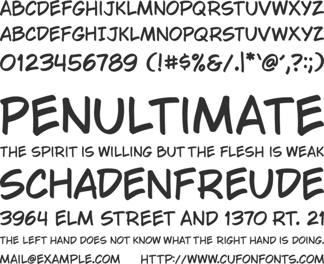 TroubleSide font preview
