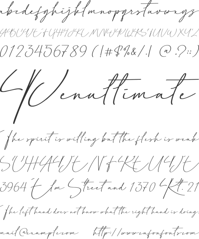 Himalaya font preview