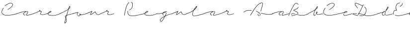 Carefour Regular font