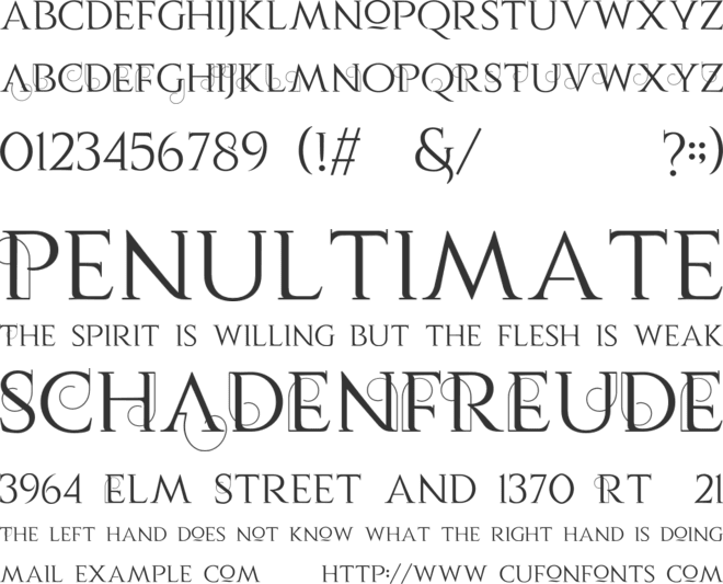 Vauca Personal Use font preview