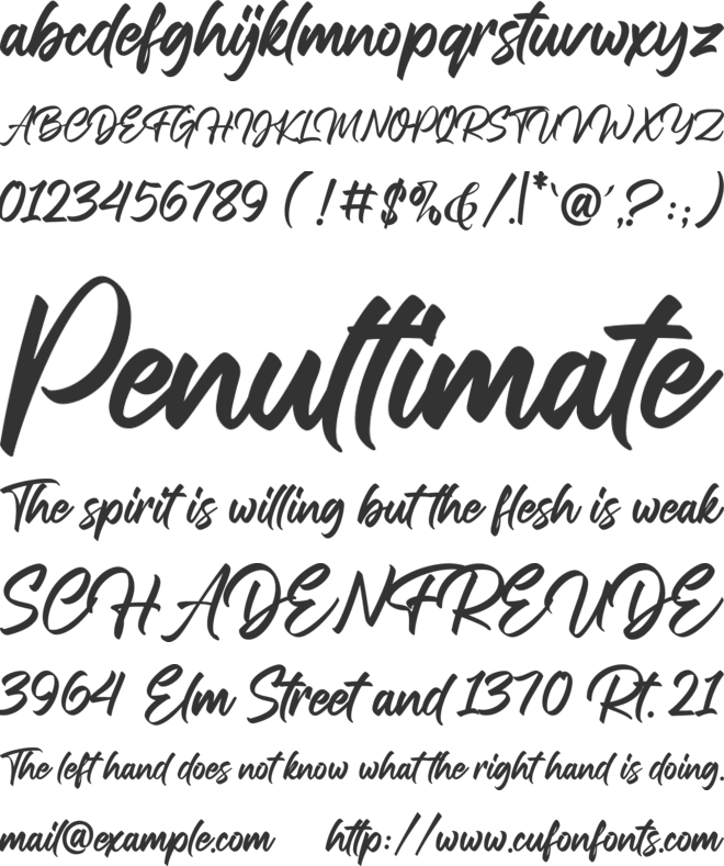 Fall in love font preview